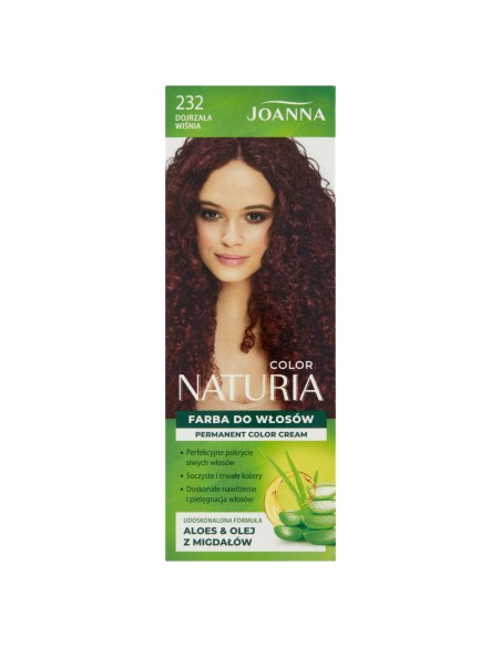 JOANNA NATURIA COLOR Farba do włosów 232 DOJRZAŁA WIŚNIA
