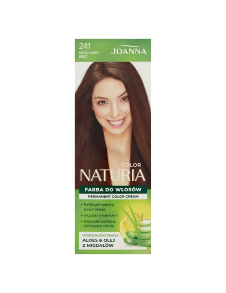 JOANNA NATURIA COLOR Farba do włosów 241 ORZECHOWY BRĄZ 