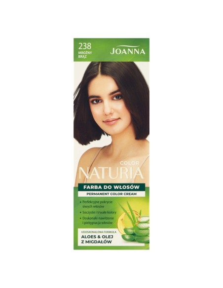 JOANNA NATURIA COLOR Farba do włosów 238 MROŹNY BRĄZ