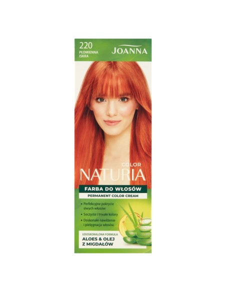 JOANNA NATURIA COLOR Farba do włosów 220 PŁOMIENNA ISKRA