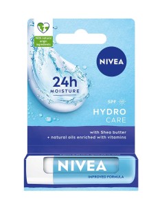 NIVEA Pomadka do ust HYDRO CARE SPF 15, 4,8 g