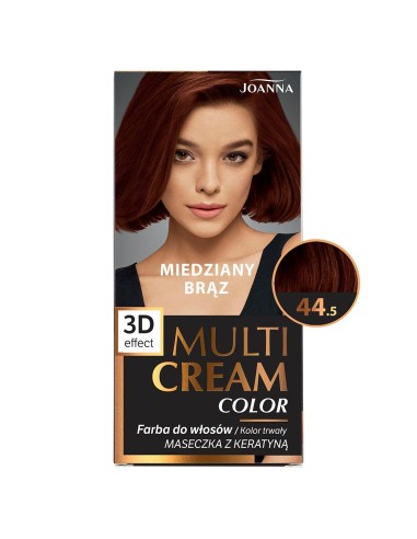 JOANNA MULTI CREAM COLOR Farba do włosów 44.5 MIEDZIANY BRĄZ