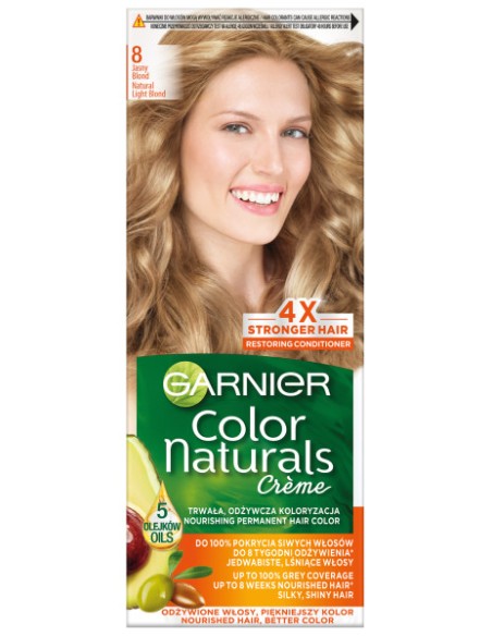 GARNIER COLOR NATURALS Farba do włosów 8 JASNY BLOND