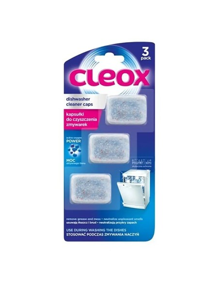 CLEOX Kapsułki do czyszczenia zmywarki, 3 szt 