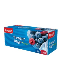 PACLAN Woreczki na mrożonki 1 l, 40 szt