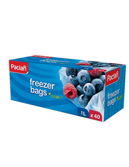 PACLAN Woreczki na mrożonki 1 l, 40 szt