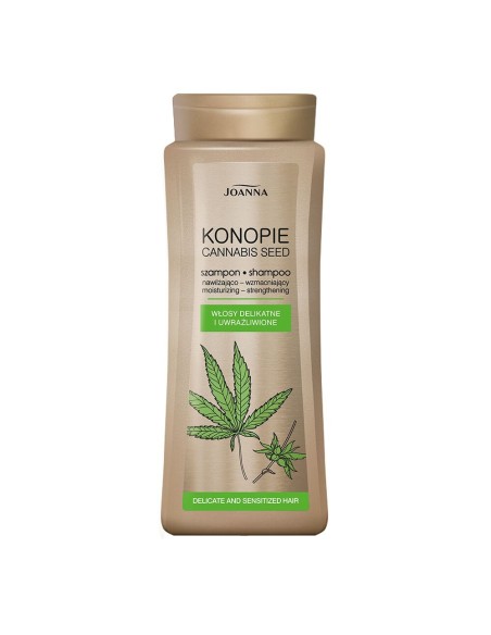JOANNA KONOPIE Szampon do włosów delikatnych i uwrażliwionych NAWILŻAJĄCO-WZMACNIAJĄCY, 400 ml