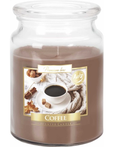BISPOL AURA Świeca zapachowa w szkle SND99-89 COFFEE, 500 g