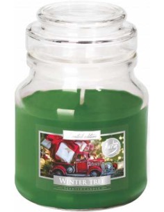 BISPOL AURA Świeca zapachowa w szkle SND71-348 ZIMOWE DRZEWKO, 120 g