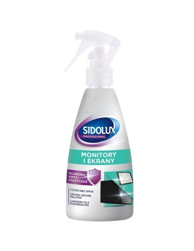 SIDOLUX PROFESSIONAL Środek do mycia płaskich ekranów i monitorów,  200 ml