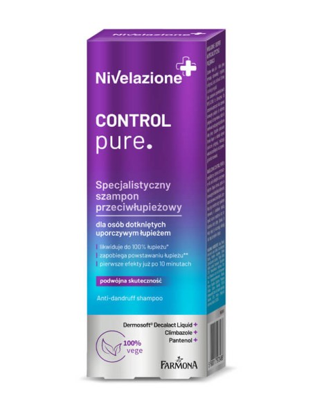 NIVELAZIONE CONTROL PURE Szampon do włosów PRZECIWŁUPIEŻOWY, 100 ml