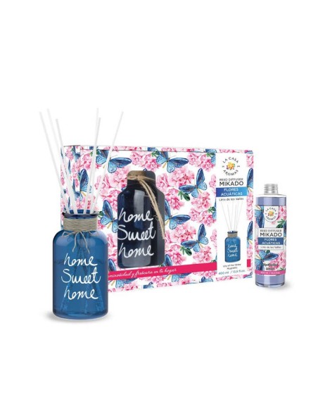 LA CASA DE LOS AROMAS HOME SWEET HOME Patyczki zapachowe + wazon KONWALIA & LILIA WODNA, 400 ml