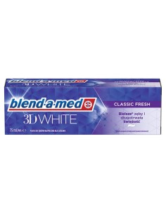 BLEND-A-MED 3D WHITE Pasta do zębów CLASSIC FRESH, 75 ml