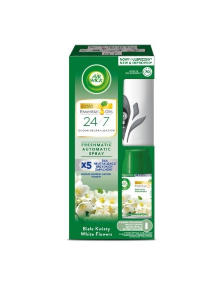 AIR WICK FRESHMATIC Odświeżacz automatyczny z wkładem BIAŁE KWIATY, 250 ml