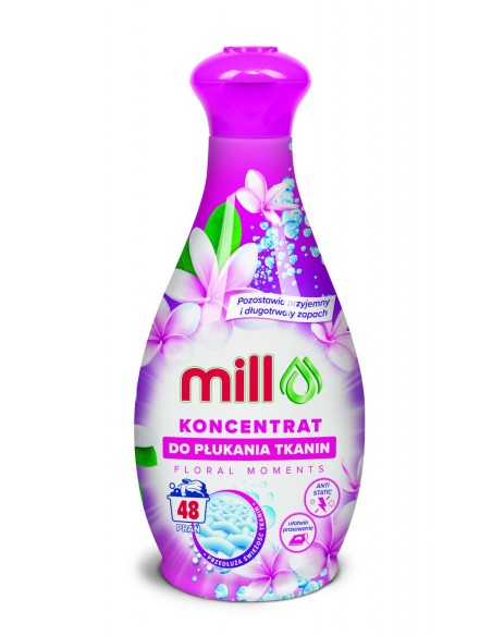 MILL Koncentrat do płukania tkanin FLORAL MOMENTS 48 płukań, 1,3 l