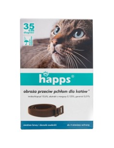 HAPPS Obroża dla kotów NA PCHŁY, 35 cm