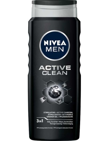NIVEA MEN Żel pod prysznic  ACTIVE CLEAN, 500 ml