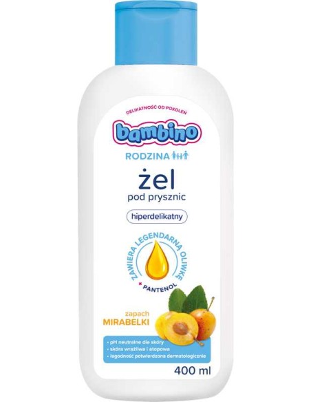BAMBINO RODZINA Żel pod prysznic MIRABELKA, 400 ml