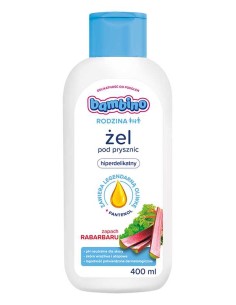 BAMBINO RODZINA Żel pod prysznic RABARBAR, 400 ml