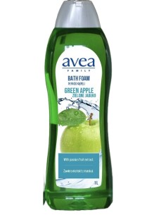 AVEA Płyn do kąpieli ZIELONE JABŁKO, 1 l