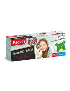 PACLAN SANDWICH BAGS Woreczki śniadaniowe STRUNOWE, 42 szt