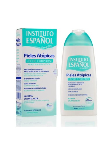 INSTITUTO ESPANOL ATOPIC Nawilżające mleczko do ciała dla skóry atopowej, 300 ml