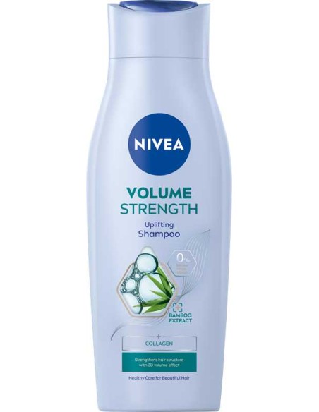 NIVEA VOLUME STRENGTH Szampon do włosów DODAJĄCY OBJĘTOŚCI, 400 ml