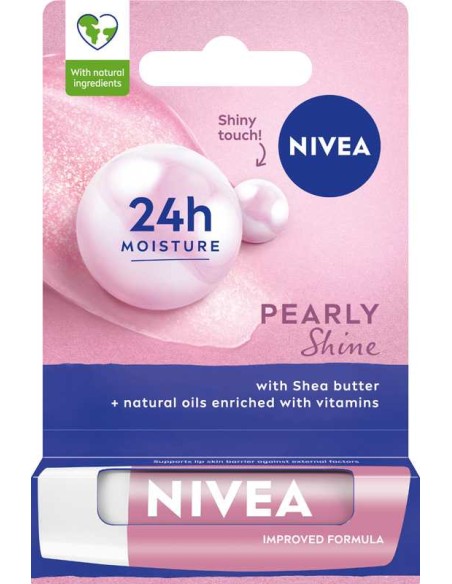 NIVEA Pomadka do ust PEARLY SHINE, 4,8 g
