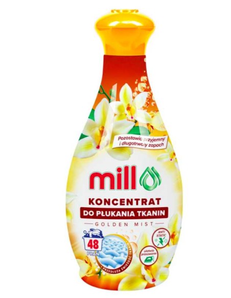 MILL Koncentrat do płukania tkanin GOLDEN MIST 48 płukań, 1,3 l