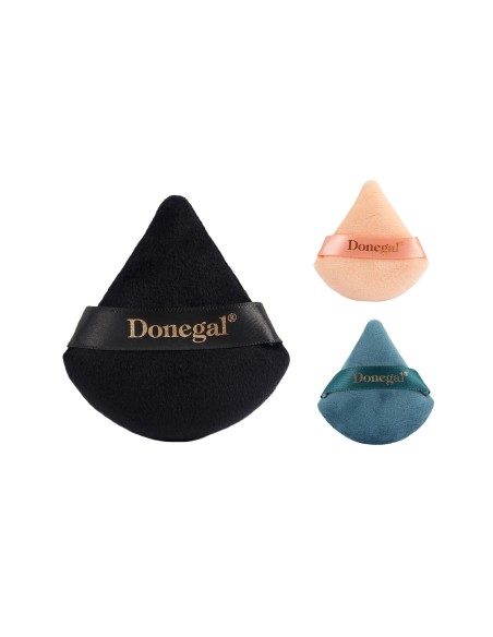 DONEGAL Puszek do pudru WELUROWY TRÓJKĄTNY, 1 szt