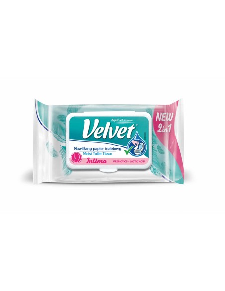 VELVET Papier toaletowy NAWILŻANY INTIMA, 48 szt