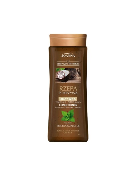 JOANNA TRADYCYJNA RECEPTURA Odżywka do włosów przetłuszczających się RZEPA & POKRZYWA, 300 g
