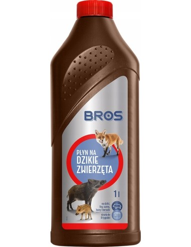 BROS Płyn odstraszający DZIKIE ZWIERZĘTA, 1 l