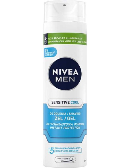 NIVEA MEN Żel do golenia SENSITIVE COOL, 200 ml