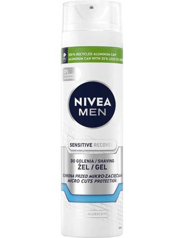 NIVEA MEN Żel do golenia SENSITIVE RECOVERY, 200 ml