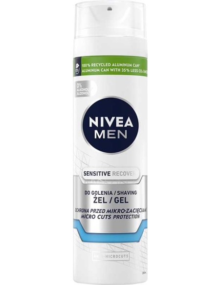 NIVEA MEN Żel do golenia SENSITIVE RECOVERY, 200 ml