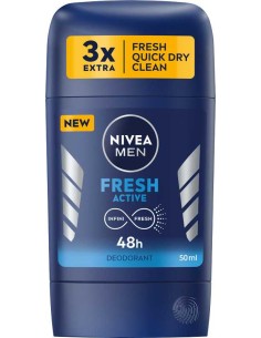 NIVEA MEN Dezodorant w sztyfcie FRESH ACTIVE,  50 ml