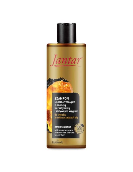JANTAR Szampon do włosów przetłuszczających się DETOKSYKUJĄCY, 300 ml