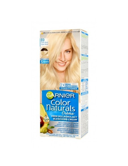 GARNIER COLOR NATURALS Farba do włosów E0 SUPER BLOND KREM ROZJAŚNIAJĄCY