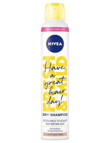 NIVEA Suchy szampon do włosów dla blondynek FRESH & MILD, 200 ml
