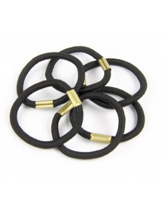 DONEGAL GUMKA do włosów CZARNA, 6 szt  