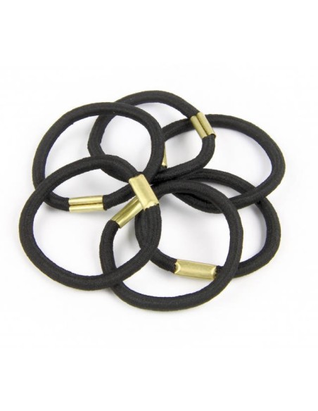 DONEGAL GUMKA do włosów CZARNA, 6 szt  