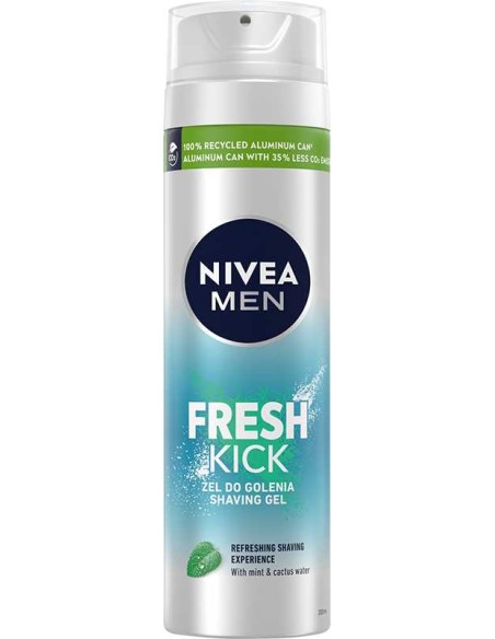 NIVEA MEN Żel do golenia FRESH KICK, 200 ml 