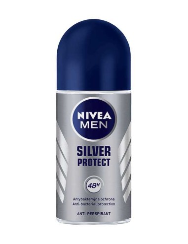 NIVEA MEN Antyperspirant w kulce SILVER PROTECT, 50 ml