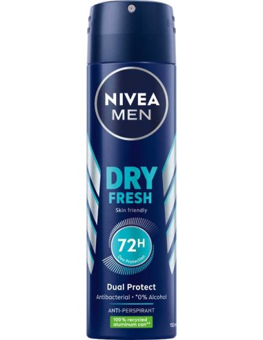 NIVEA MEN DRY FRESH Antyperspirant w sprayu, 150 g