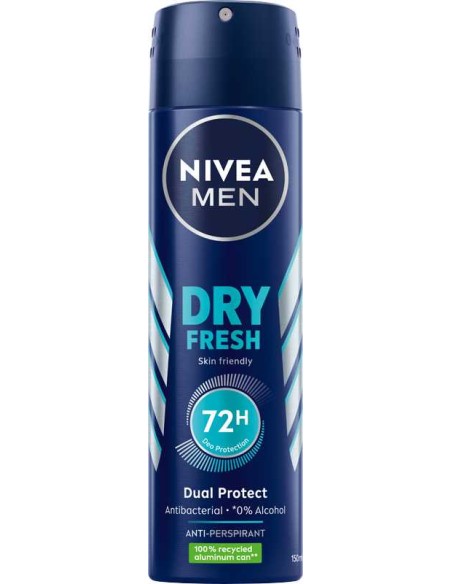NIVEA MEN DRY FRESH Antyperspirant w sprayu, 150 g