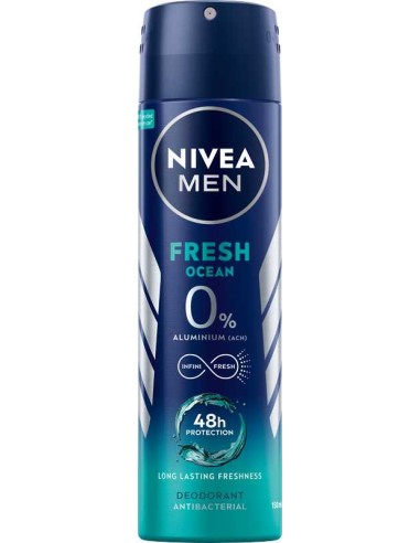 NIVEA MEN Dezodorant męski w sprayu FRESH OCEAN, 150 ml