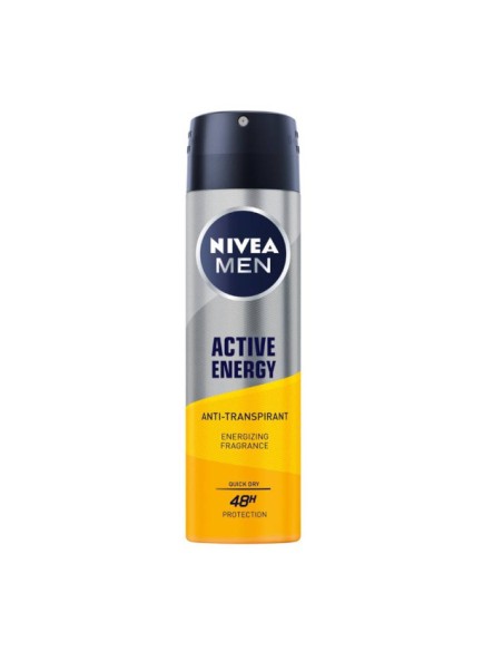 NIVEA MEN Antyperspirant męski w sprayu ACTIVE ENERGY, 150 ml