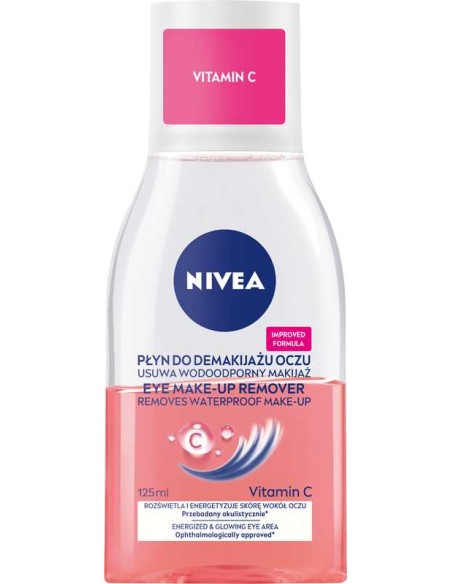NIVEA Płyn do demakijażu oczu DWUFAZOWY Z WITAMINĄ C, 125 ml