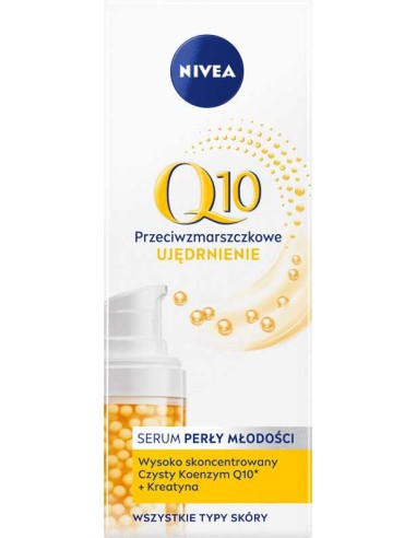 NIVEA Q10 UJĘDRNIENIE Serum do twarzy PERŁY MŁODOŚCI, 40 ml